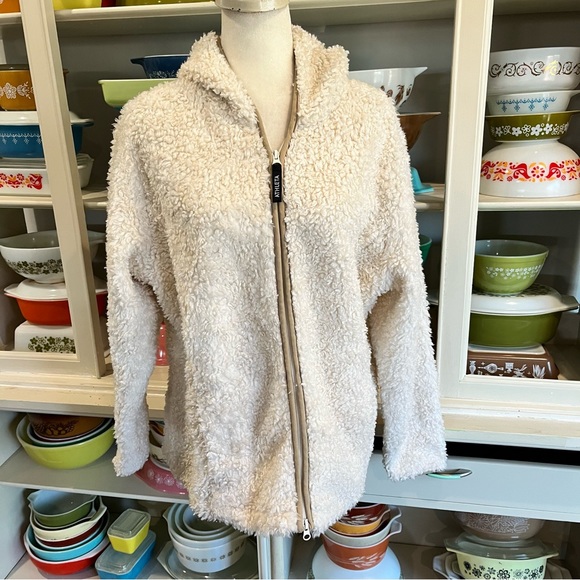 Athleta Jackets & Coats Athleta Sherpa Hooded Fullzip Jacket Size